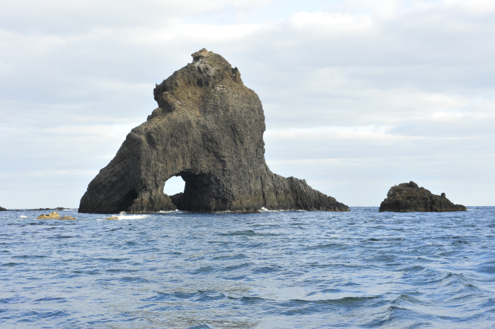 Three Brothers Cave Rock [Ullengdo-Dokdo National Geopark] (삼형제굴바위 (울릉도, 독도 국가지질공원))